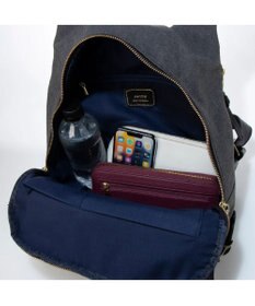 UNBILLION perche / 牛革かぶせキャンバスリュックサック