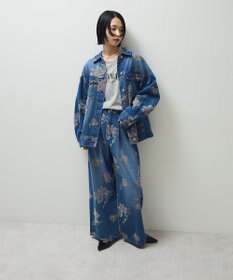 Green Parks ・SUGAR SPOON フラワーptデニムパンツ