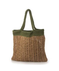 UNBILLION cachecache ペーパー切り替え横編みトートバッグ