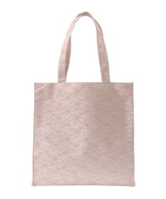 Maison de FLEUR レースロゴ刺繍スクエアトートバッグ