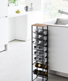 tower 天板付きボトルストッカー タワー 8段 ブラック