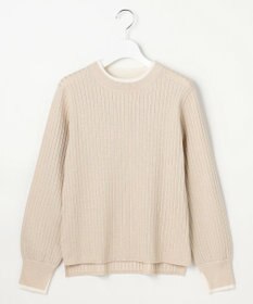 ANY SIS S 【WEB・一部店舗限定】ダブルカラー ニット