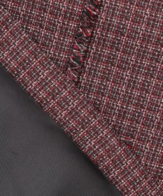 23区 【洗える】ツイーディーカラーミックス ハーフスリーブ ブラウス