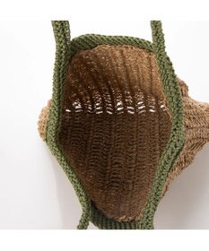 UNBILLION cachecache ペーパー切り替え横編みトートバッグ