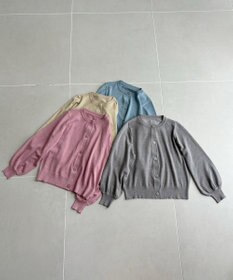 Feroux 【洗える】ラメニットカーディガン