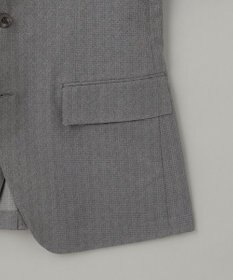 GOTAIRIKU 圧倒的清涼感・８つの夏機能【接触冷感/通気性/軽量/撥水…等】クールドッツ セットアップジャケット_ヘリンボーンプリント（25年モデル）