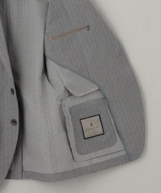 GOTAIRIKU 圧倒的清涼感・８つの夏機能【接触冷感/通気性/軽量/撥水…等】クールドッツ セットアップジャケット_ヘリンボーンプリント（25年モデル）