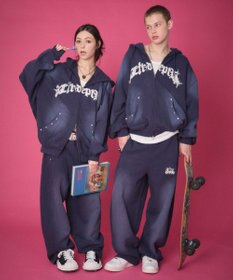 WEGO 【ユニセックス着用ITEM】グラフィックZIPパーカー