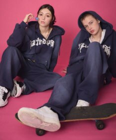 WEGO 【ユニセックス着用ITEM】グラフィックZIPパーカー