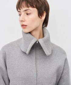 uncrave カシミヤブレンドニット ジップアップブルゾン