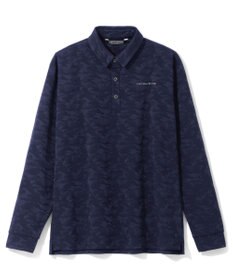 ZERO HALLIBURTON カモフラージュ柄 ジャガードポロロングシャツ ZHG-A4A 2b 82853 ゴルフウェア