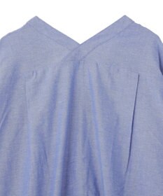 Green Parks 綿麻混Ｖネックオーバーサイズシャツ