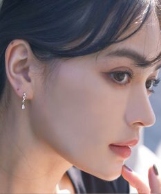 Tiaclasse 【金属アレルギー対応】ドロップストーンピアス