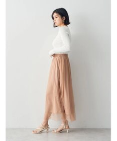 YECCA VECCA ラメチュールギャザースカート