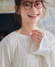 Tiaclasse シャーリング切替プルオーバー