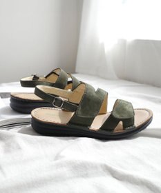 Pointer 本革 甲幅調整 マジックテープ付きサンダル