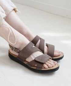 Pointer 本革 甲幅調整 マジックテープ付きサンダル