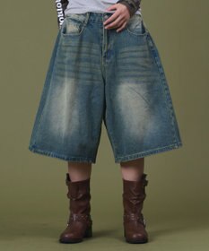 WEGO バギーハーフデニム