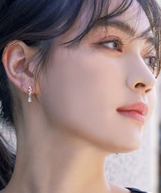 Tiaclasse 【金属アレルギー対応】ドロップストーンピアス