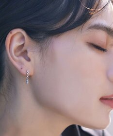 Tiaclasse 【金属アレルギー対応】ドロップストーンピアス