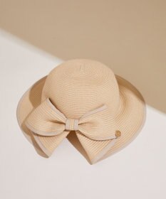 Maison de FLEUR リボンスリットパイピングハット