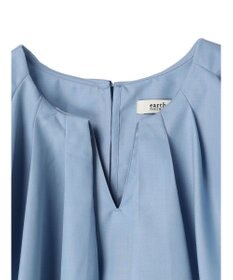 earth music&ecology ビッグカラーチェーンブラウス