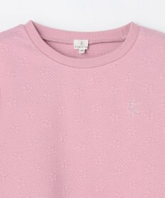 組曲 KIDS 【150-160㎝】フラワーキルト トレーナー