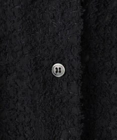 ICB L 【洗える】フェザーエンブロイダリー クロップドシャツ