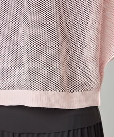 Chacott 【ノーソーイングニット】7分袖メッシュニットTシャツ