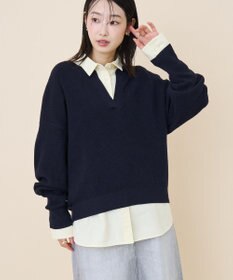 AMERICAN HOLIC ワッフルライクニットプルオーバー