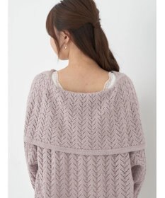 earth music&ecology ビッグカラーニットプルオーバー