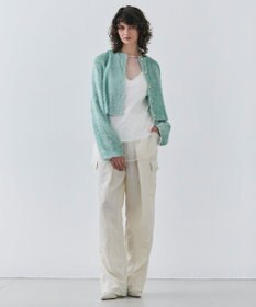 BEIGE， ERICA / シルクシースルークルーネックブラウス