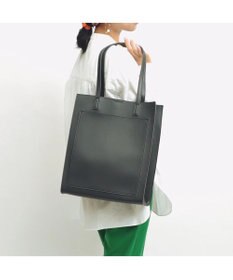 UNBILLION cachecache WEB限定シンセティックレザーフロントポケットトート