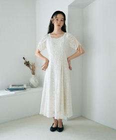 earth music&ecology パネル切り替えレースワンピース