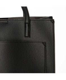 UNBILLION cachecache WEB限定シンセティックレザーフロントポケットトート