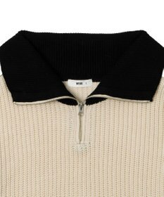 WEGO ハーフジップニットプルオーバー