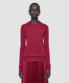 JOSEPH 【洗える】キャッシュエアー　ラウンドネックニット