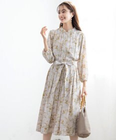 Tiaclasse 【洗える】花柄フレアワンピース