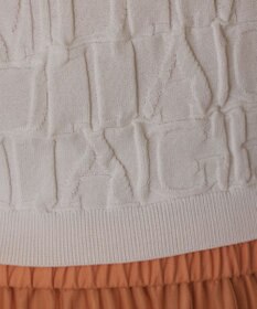 GRACE CONTINENTAL モノグラムニットトップ