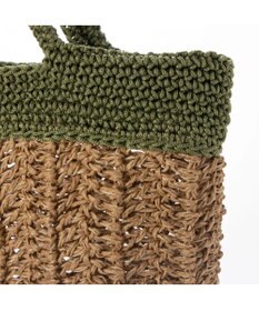 UNBILLION cachecache ペーパー切り替え横編みトートバッグ