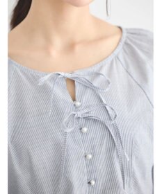 earth music&ecology フロントリボンブラウス