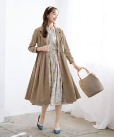 Tiaclasse 【洗える】花柄フレアワンピース