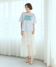 GRACE CONTINENTAL グラフィティプリントTシャツ