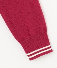 23区GOLF 【WOMEN】【洗える】ストレッチカラー ニット