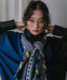 POLS コットン・キュプラ MIXTURE　フサスカーフ