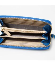 UNBILLION ペルケ perche / 牛革ドット刺繍ラウンド長財布