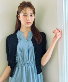 Feroux ハーフスリーブ カーディガン ブラック系