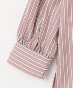 ANY SIS 【洗える】フェイクパールストライプ ブラウス