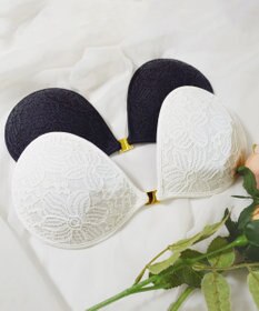 BRADELIS New York 【NuBra / ボリュームアップ】パテッドヌーブラ ロゼ シャルム 蒸れにくい バックレス コレクション デザインヌーブラ 正規品