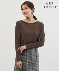 J.PRESS LADIES 【WEB限定】シアーストレッチフライス クルーネック シアー カットソー